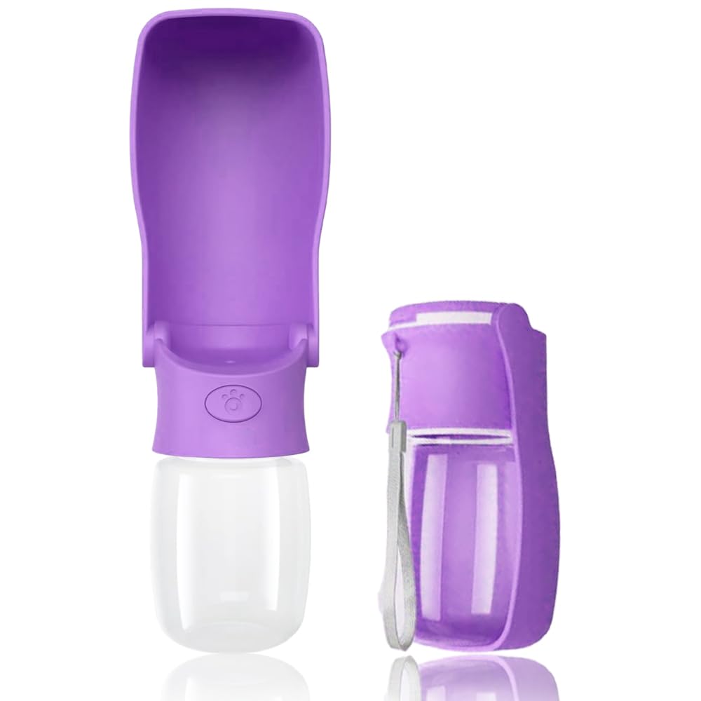 SOICTA Portable Dog Small Animals Water Bottle for Walking 19 OZ or 12 OZ Pet Water Bottles for Puppy Medium Large Dogs Little Animals Water Dispenser Dog Small Animals Water Bowl