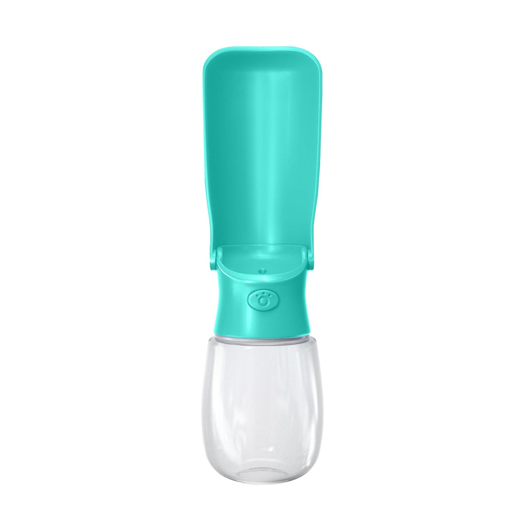 WePet Foldable Portable Dog Water Bottle Puppy Water Dispenser with Drinking Feeder, 12 OZ, High-Temperature Resistant Leak Proof for Pets Outdoor Walking, Hiking, Travel, Food Grade Plastic BPA Free
