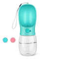 Kalimdor Dog Water Bottle, Leak Proof Portable Puppy Water Dispenser with Drinking Feeder for Pets Outdoor Walking, Hiking, Travel, Food Grade Plastic (12oz Pink)