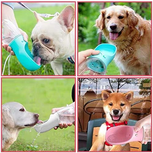 M&MKPET Portable Dog & Cat Water Bottle - Bowls & Dispenser for Walking, Hiking, Travel