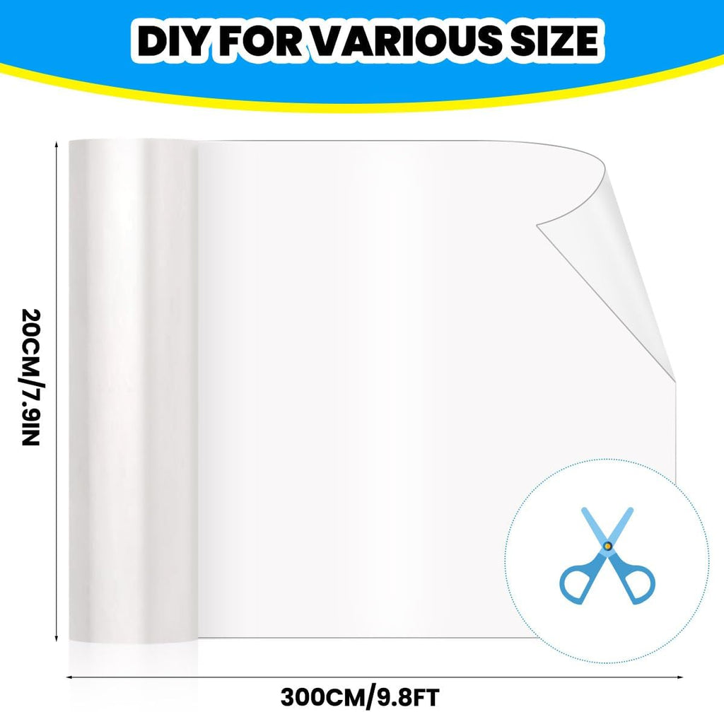Cat Scratch Furniture Protector: Cat Anti Scratch Tape - Door Protector from Dog Scratching - Clear Training Self Adhesive Tape for Carpet, Sofa, Couch, Door (118in x 7.9in)