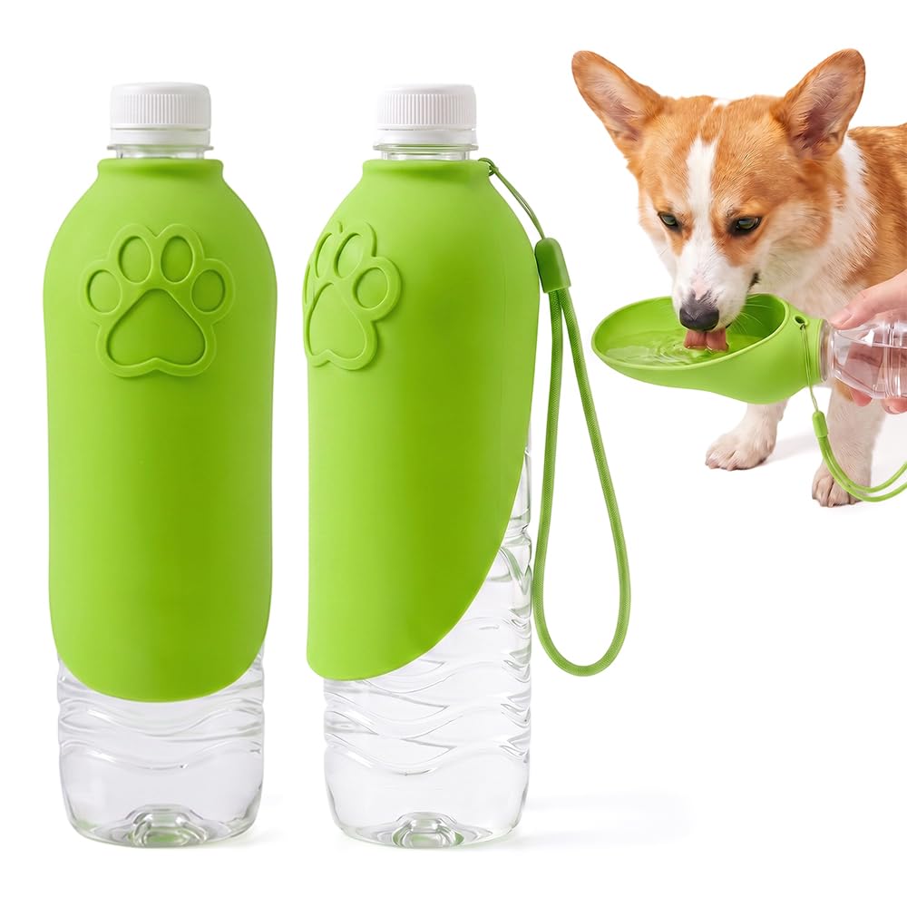Portable Dog Water Bottle Foldable Dog Travel Water Bottle (Pink, 1 PCS)