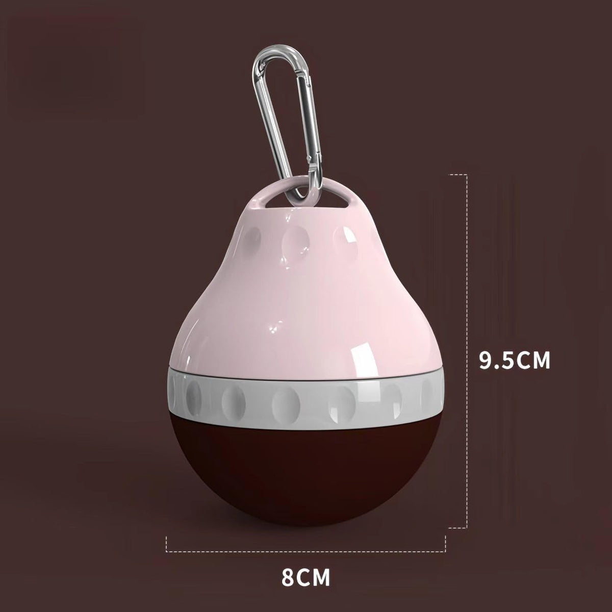 Portable Dog Travel Water Bottle with Detachable Leak-Proof Bowl - Silicone Collapsible Design for Small Pets - Perfect for Hiking, Walking, and Outdoor Adventures, Dark Red, 200ml