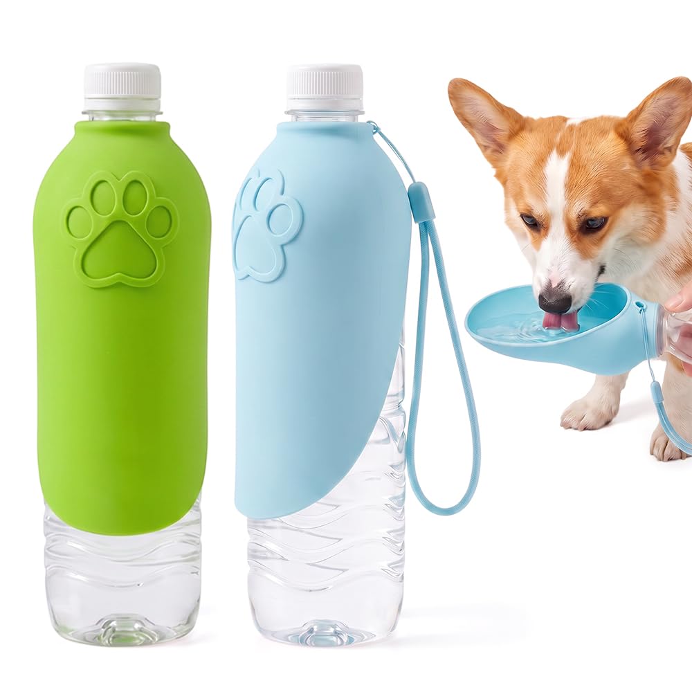 Portable Dog Water Bottle Foldable Dog Travel Water Bottle (Pink, 1 PCS)