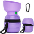 Pecute Portable Dog Water Bottle, 2 in 1 Cat Dog Travel Water Bottle Bowl Leakproof with Double Seal, BPA Free, Lightweight, Pet Small Animal Water Bottel Dispenser for Outdoor Walking Hiking Travels