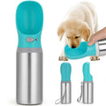 Portable Dog Water Bottle, 14 OZ Stainless Steel Pet Water Dispenser