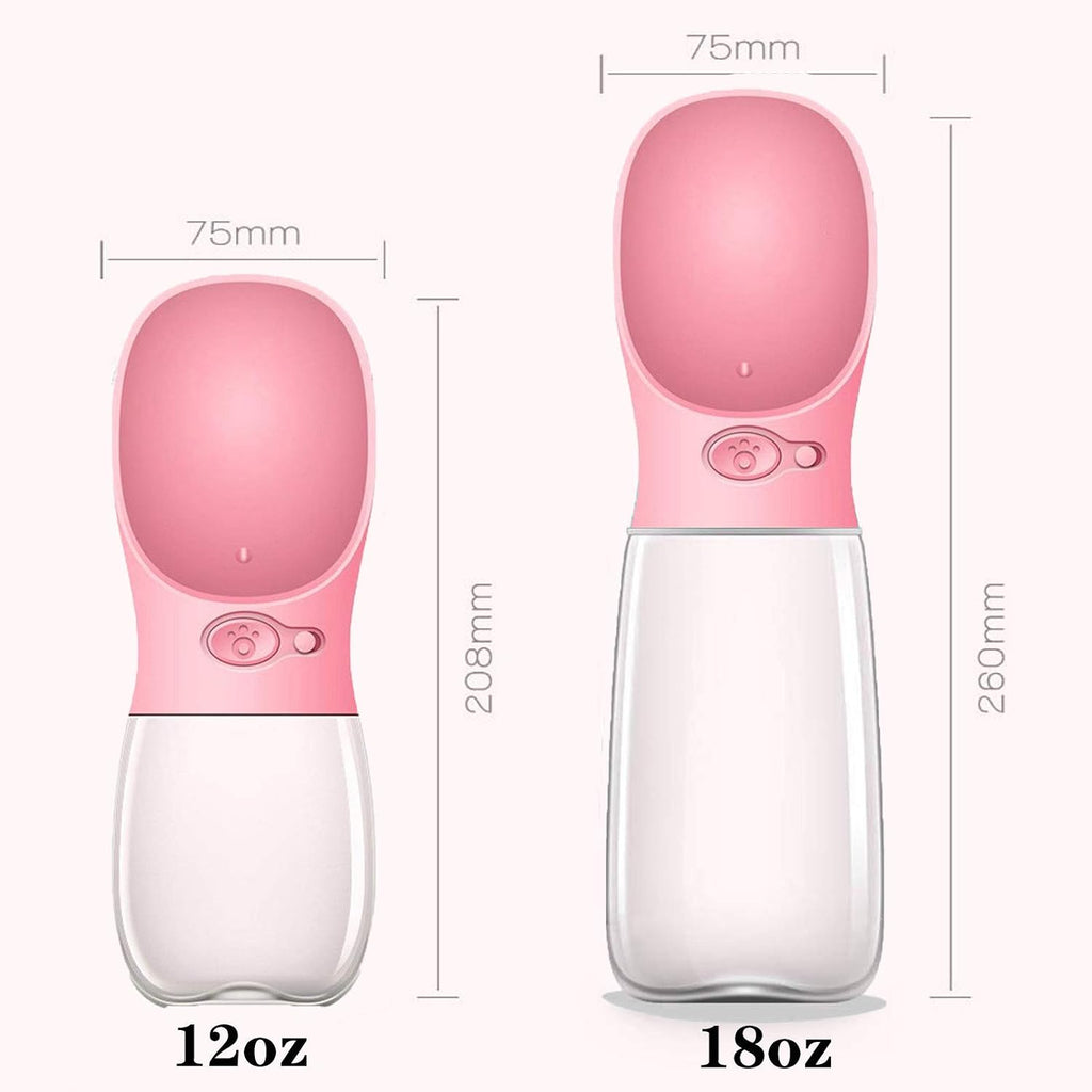 M&MKPET Portable Dog & Cat Water Bottle - Bowls & Dispenser for Walking, Hiking, Travel