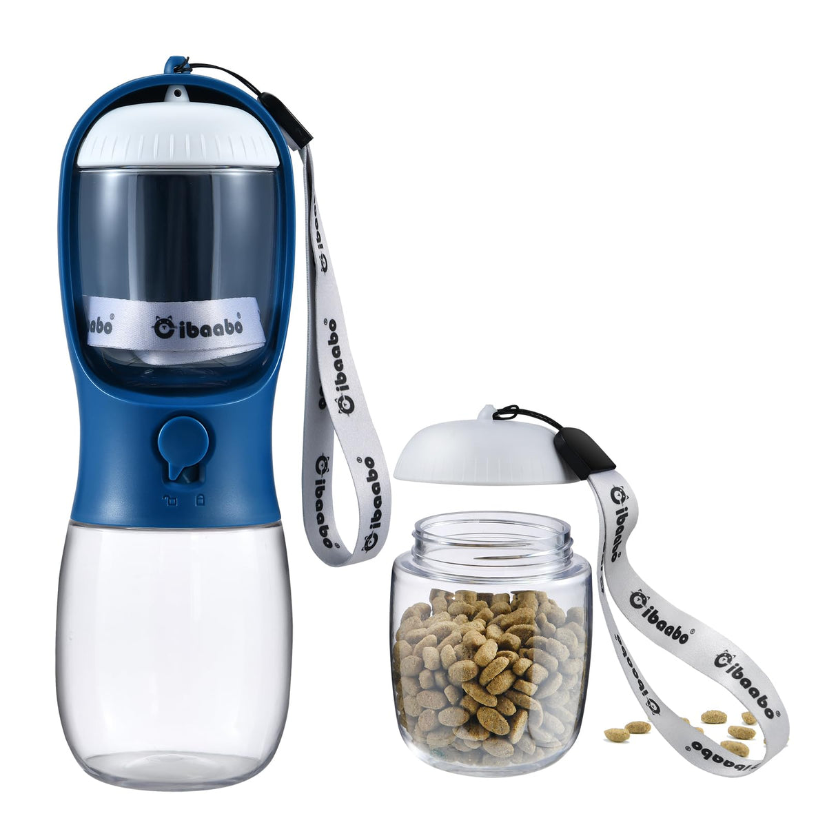 Cibaabo Dog Water Bottle Portable with Food Container & Filter for Travel