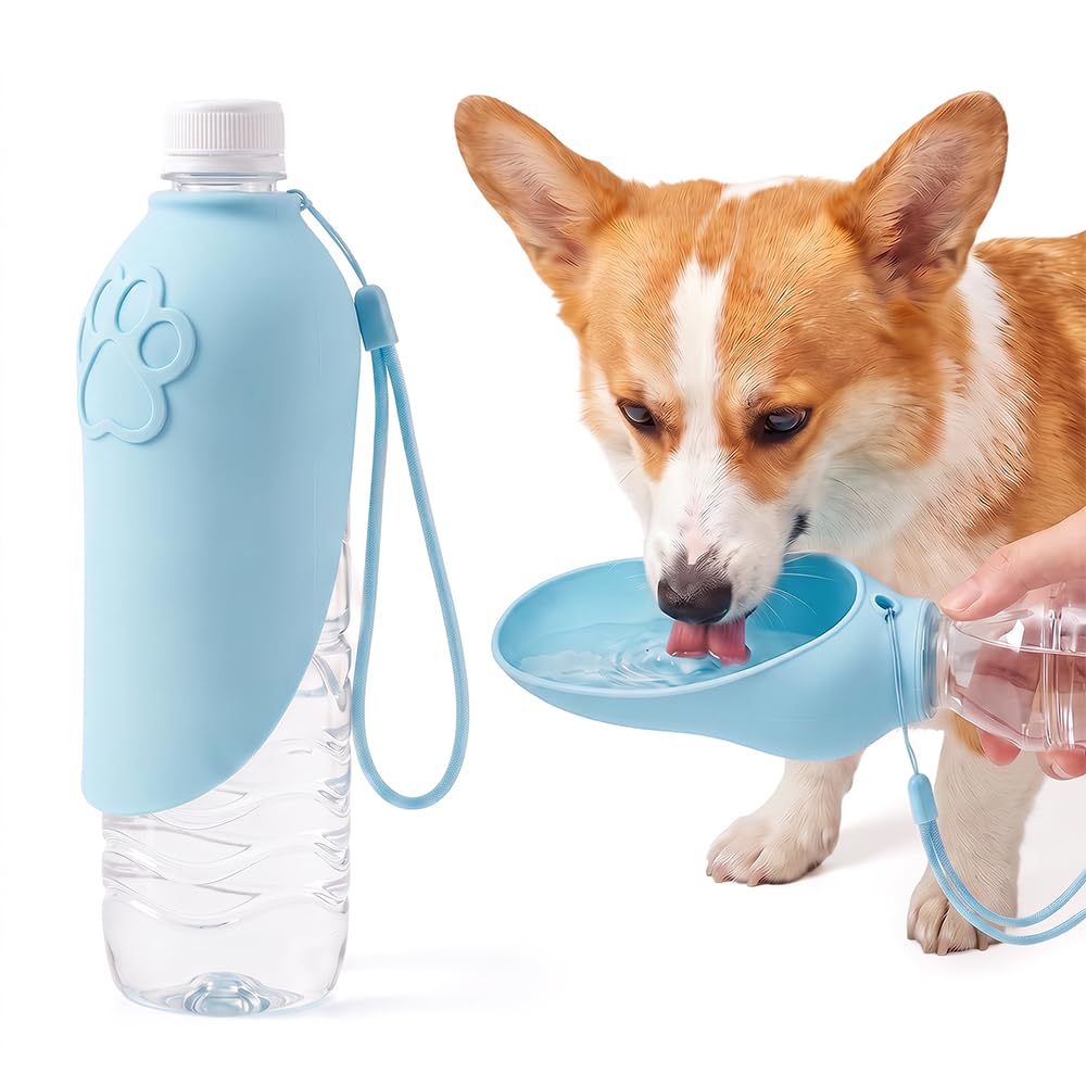 Portable Dog Water Bottle Foldable Dog Travel Water Bottle (Pink, 1 PCS)