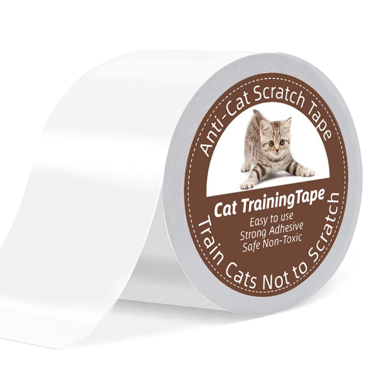 Anti Cat Scratch Tape, 4 inches x 20 Yards Cat Training Tape, 100% Transparent Double Sided Tape for Anti Cat Scratcher, Sticky Paws Tape for Cats