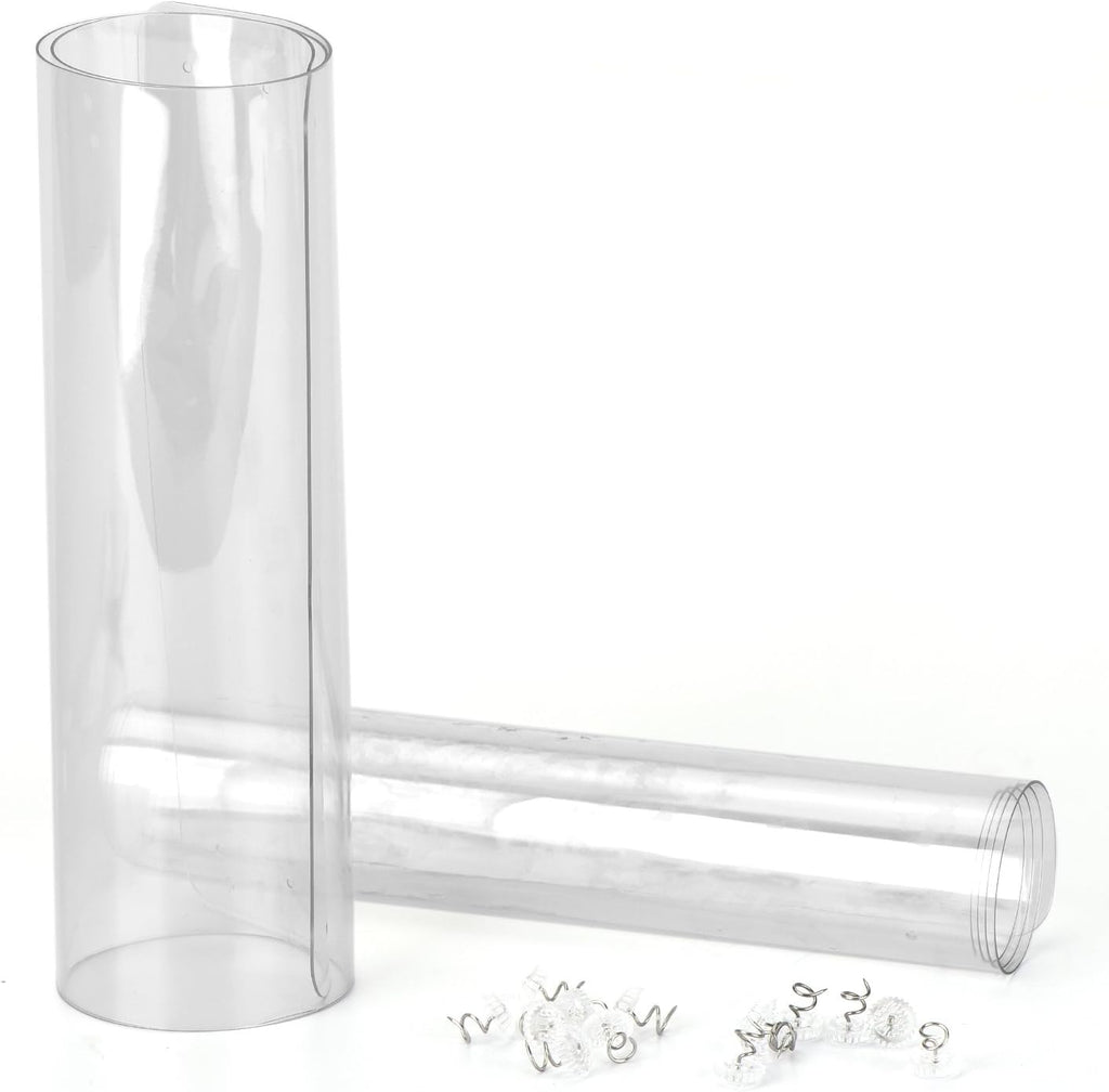 In hand Cat Scratch Furniture, 2PCS Clear Premium Heavy Duty Flexible Vinyl Protector Dog Cat Claw Guards with Pins No Adhesive, Stops Scratching Pets Furniture Protector