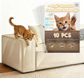 Cat Couch Protector, 10 Pack Clear Anti-Scratch Cat Tape, 2 Sizes Self-Adhesive Nail-Free Non-Toxic Scratch Guard for Furniture