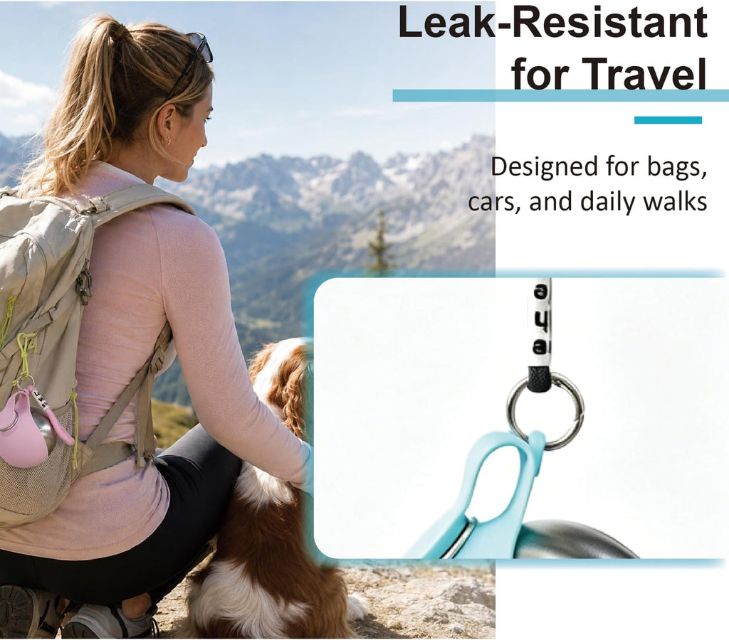 ThinkPet Leafsip 285ML Dog Water Bottle, Leak-Proof Portable, Teal