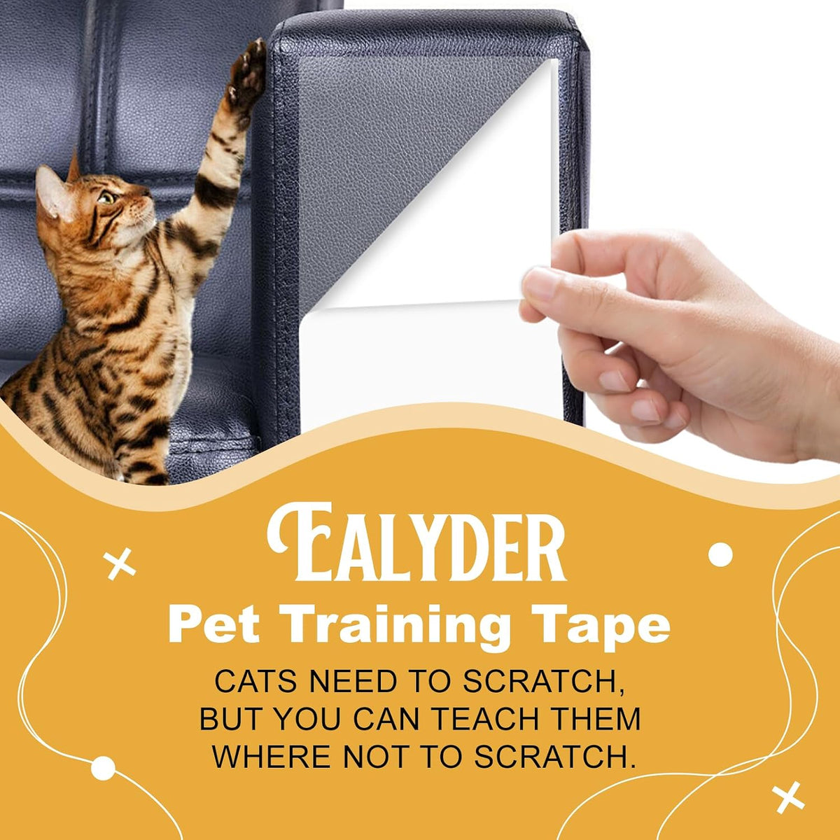 3" x 30Yd Anti Cat Scratch Tape Double Sided Pet Training Tape