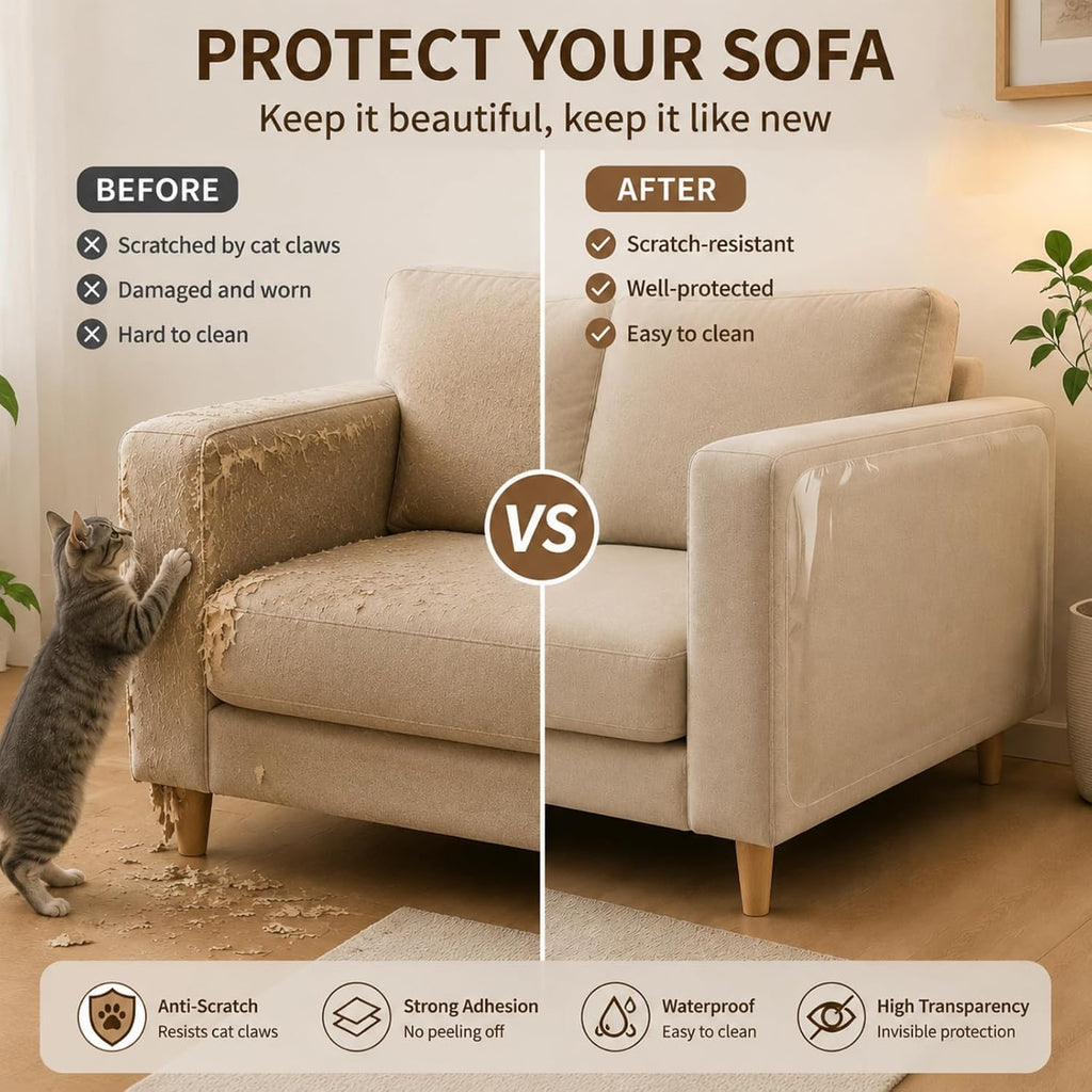 Cat Scratch Furniture Protector Tape, Anti Scratch Couch Guard