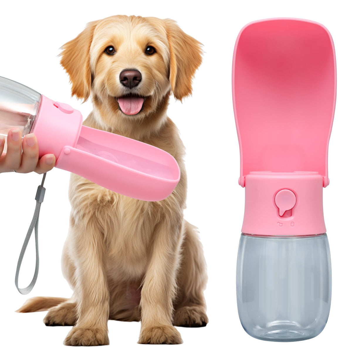 Portable Dog Water Bottle 19oz Blue