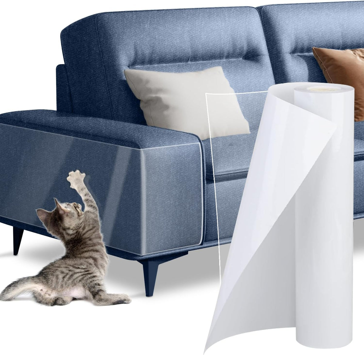 Cat Scratch Furniture Protector - Couch Protector from Cat Claws