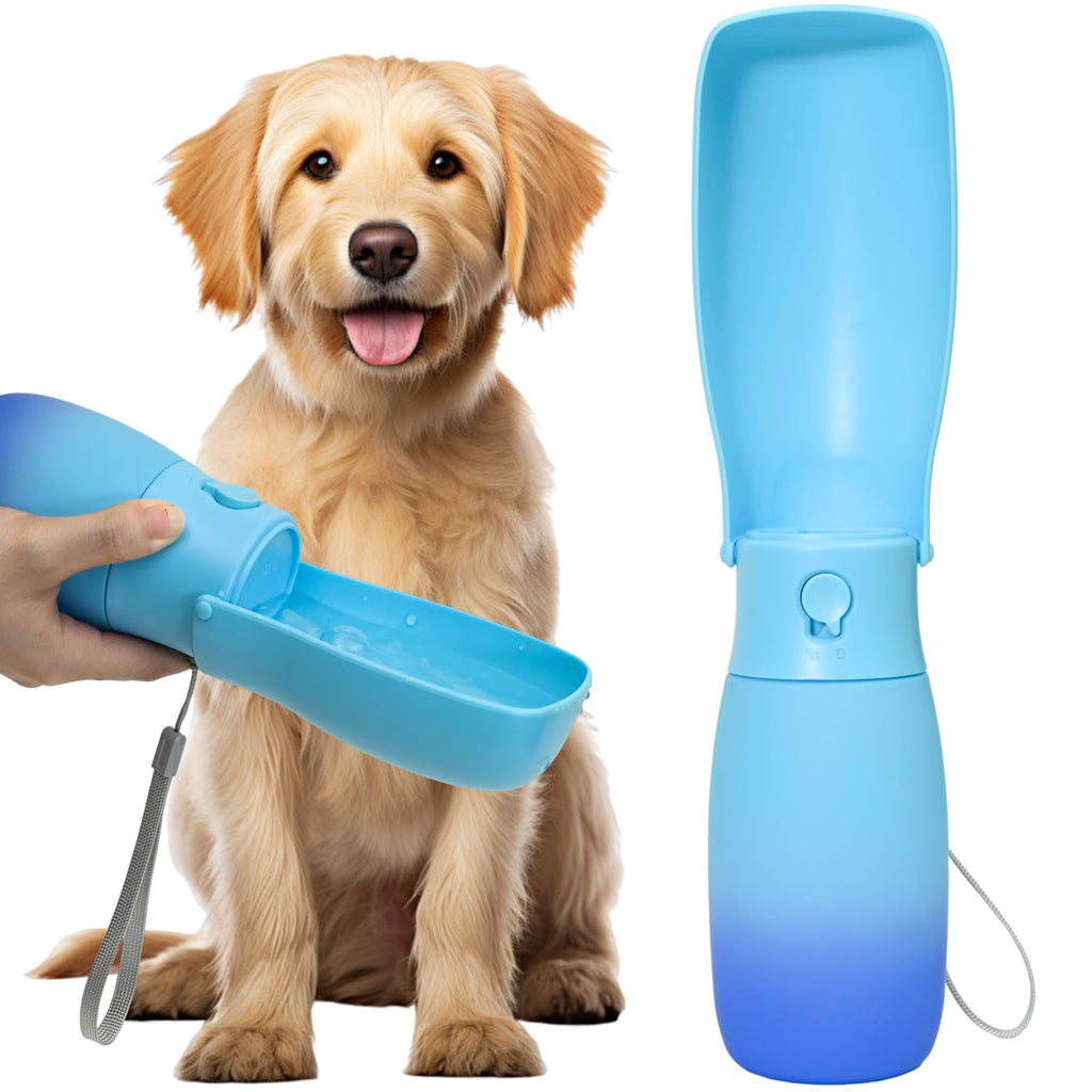 Portable Dog Water Bottle 19oz Blue