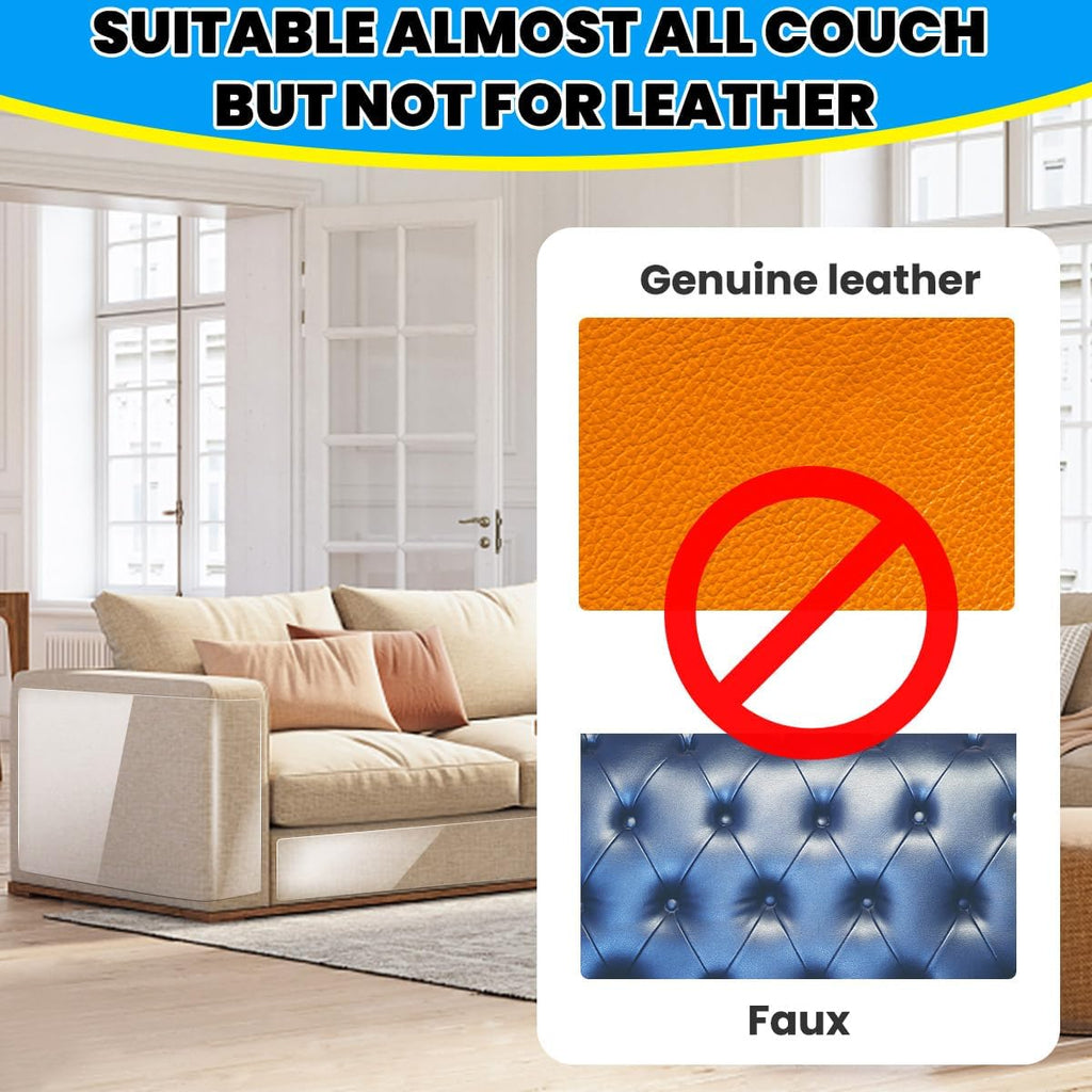 Cat Scratch Furniture Protector 157in x 11.8in: Cat Anti Scratch Tape - Door Protector from Dog Scratching - Clear Training Self Adhesive Tape for Carpet, Sofa, Couch, Door