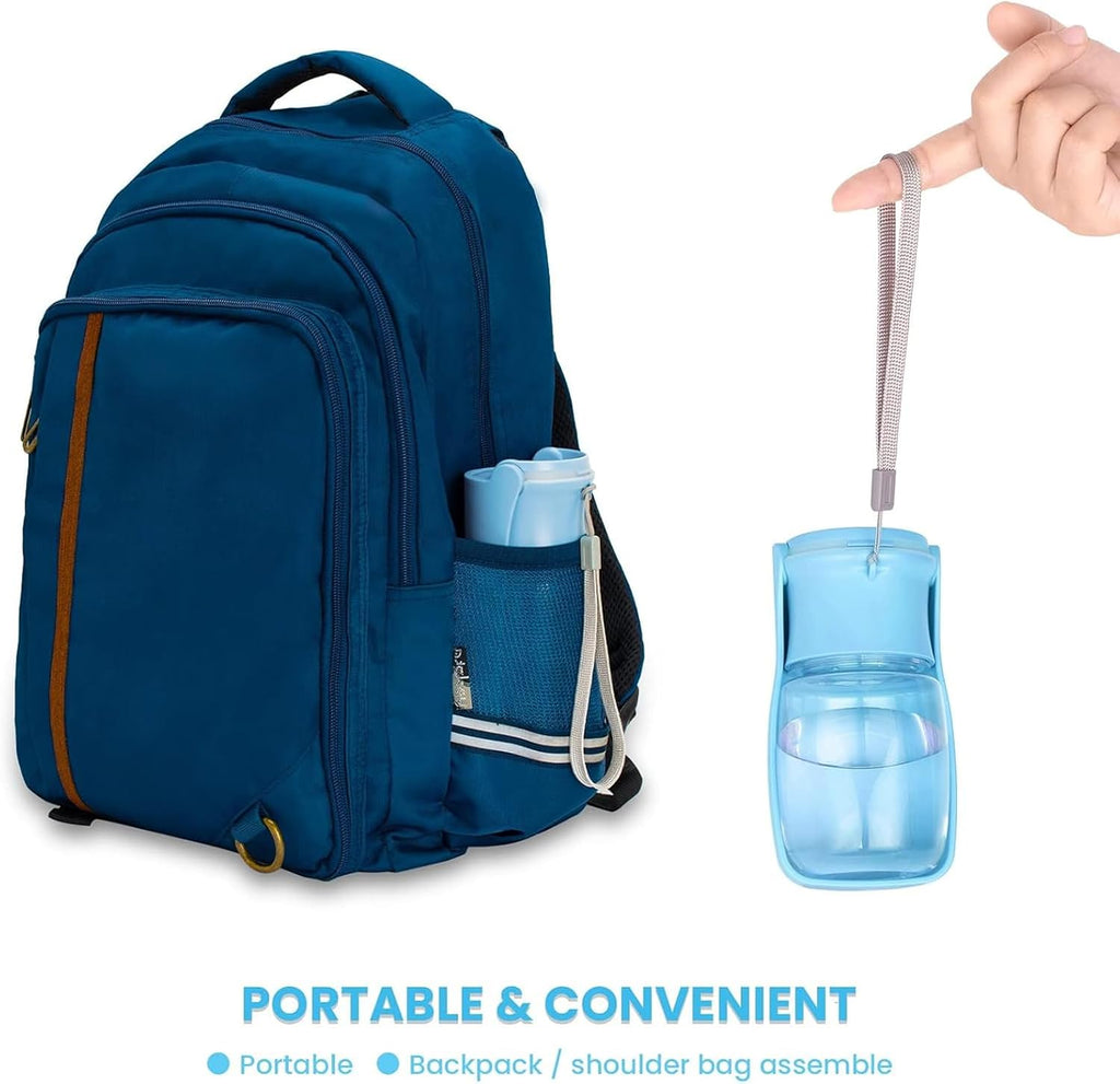 Portable Dog Water Bottle, Foldable Water Bottle for Dog, SkyBlue, 12oz