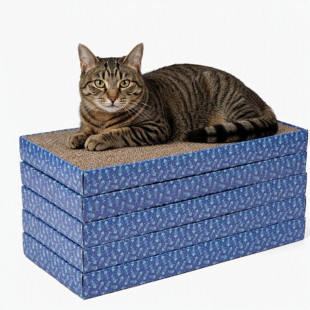 Kitty City Cat Scratch Furniture Protector Tape – 12 Large Clear Double-Sided Sticky Sheets – Cat Scratch Deterrent & Training Tape for Couch, Sofa, Chairs & Walls – Non-Toxic, Residue-Free