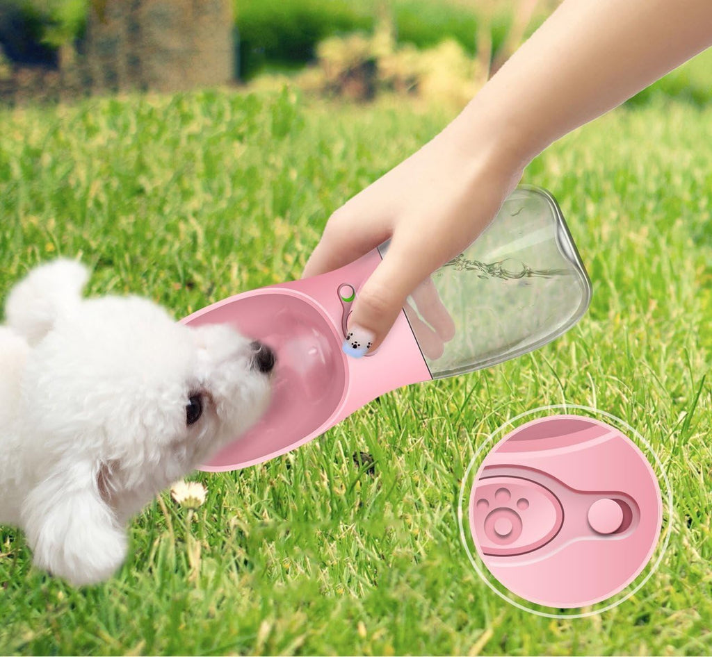 M&MKPET Portable Dog & Cat Water Bottle - Bowls & Dispenser for Walking, Hiking, Travel