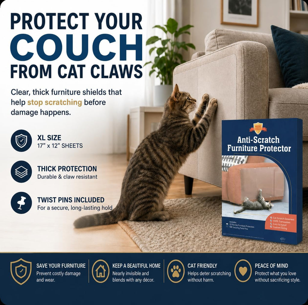 Stelucca Amazing Shields Cat Scratch Furniture Protector - 6 Pack XL