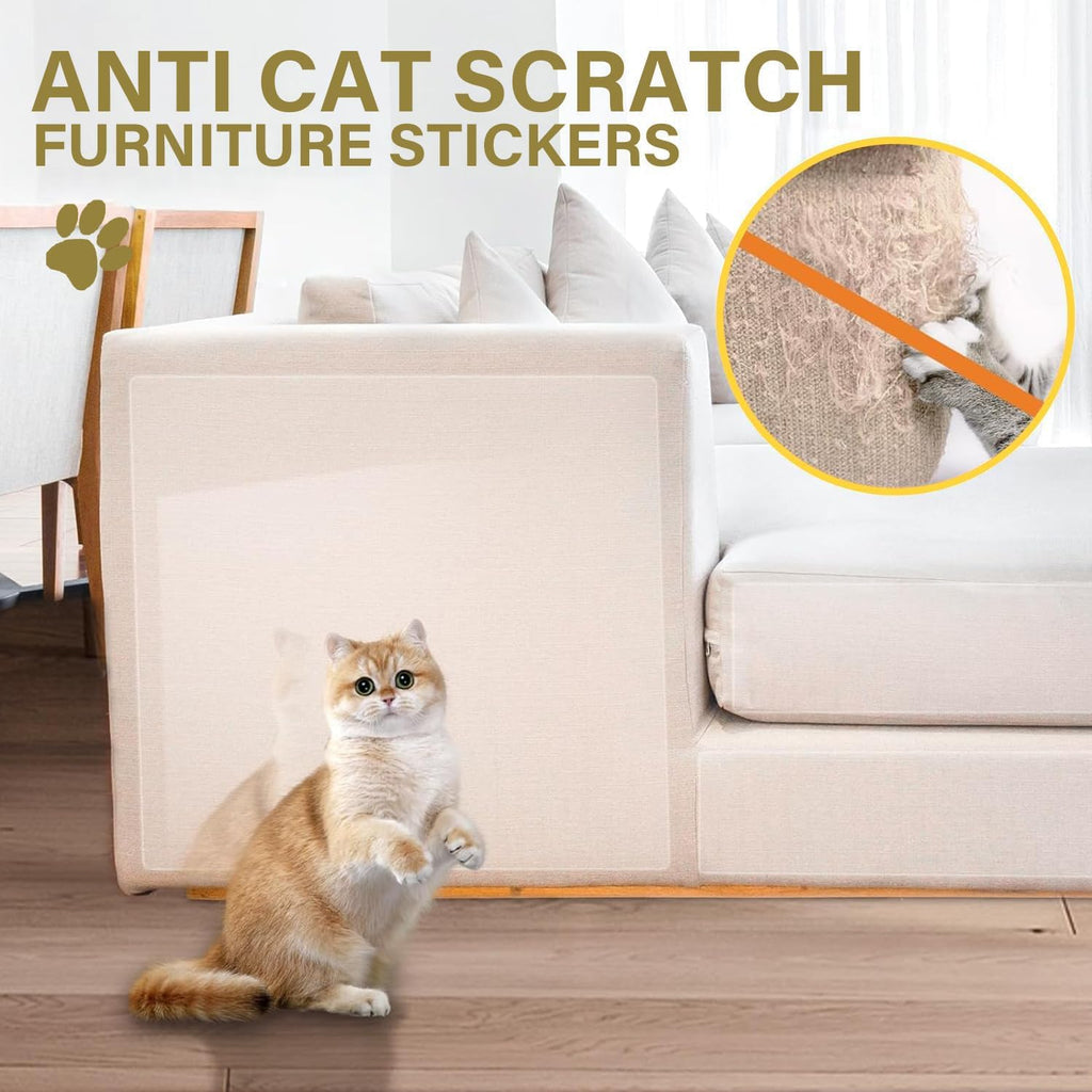 yongjoy Cat Scratch Furniture Protector, 158" x 11.8" Clear Tape