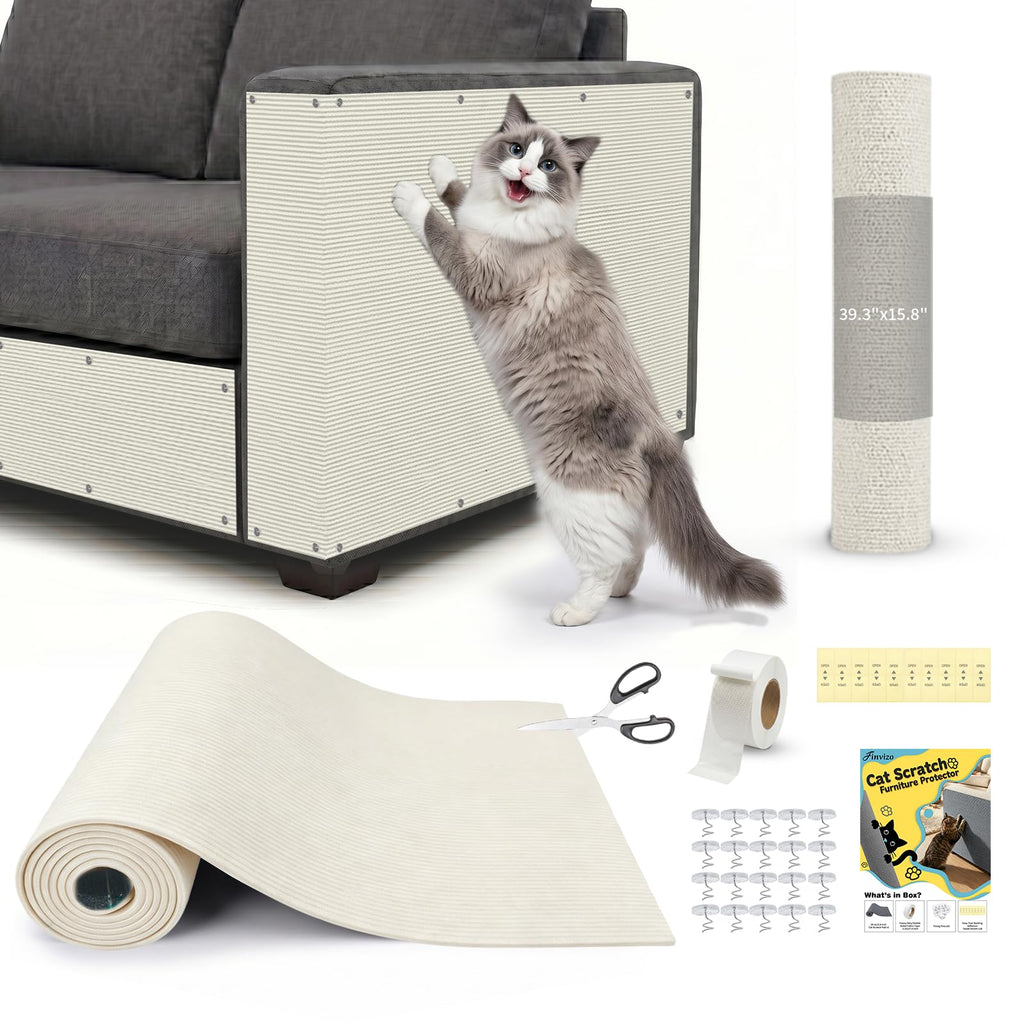 Cat Scratch Furniture Protector: 39.3"x15.8" High Self-Adhesive