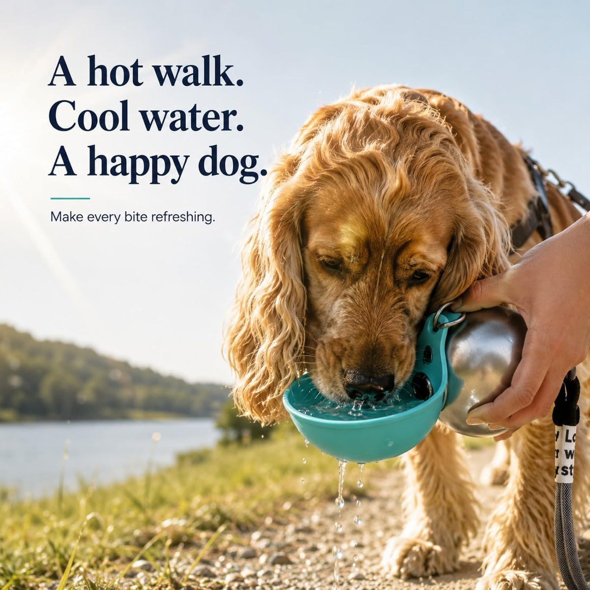 Portable Small Dog Water Bottle 2 in 1 Travel Dog Water Dispenser with Bowl