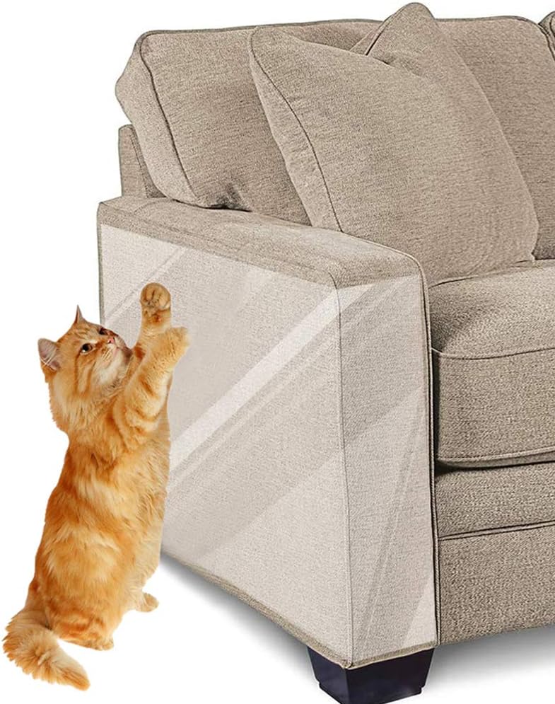 Anti-Cat Scratch Furniture Protector Deterrent Tape - 12"x17", 8 PCS