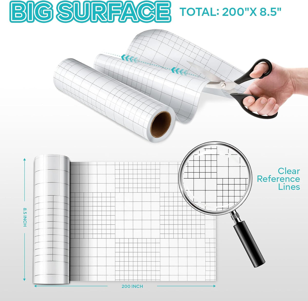 Anti-Cat Scratch Furniture Protector - Clear Vinyl Couch Protector from Cat Claws, Scratch Deterrent Tape for Sofa Corners, Single-Sided Sticky Couch Protector for Cats (200"x 8.3")