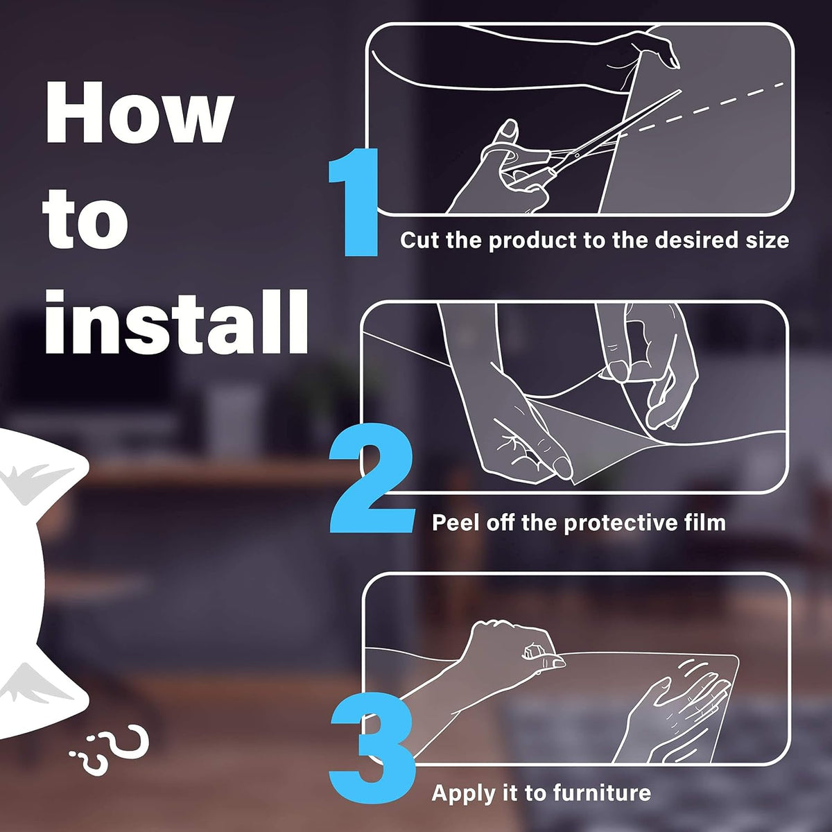 Cat Anti Scratch Furniture Protector - Couch Scratch Protector from Cats - Furniture Protection from Cat Scratching (8)