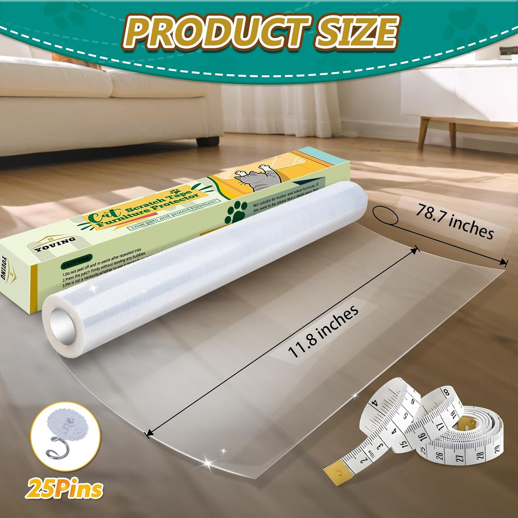 Yoving Anti Cat Scratch Furniture Protector - 11.8" x 78.7"
