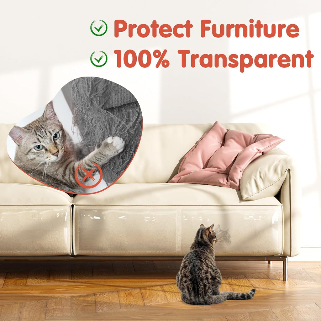 Secopad 18 PCS Cat Scratch Furniture Protector, Couch Protector, 17IN
