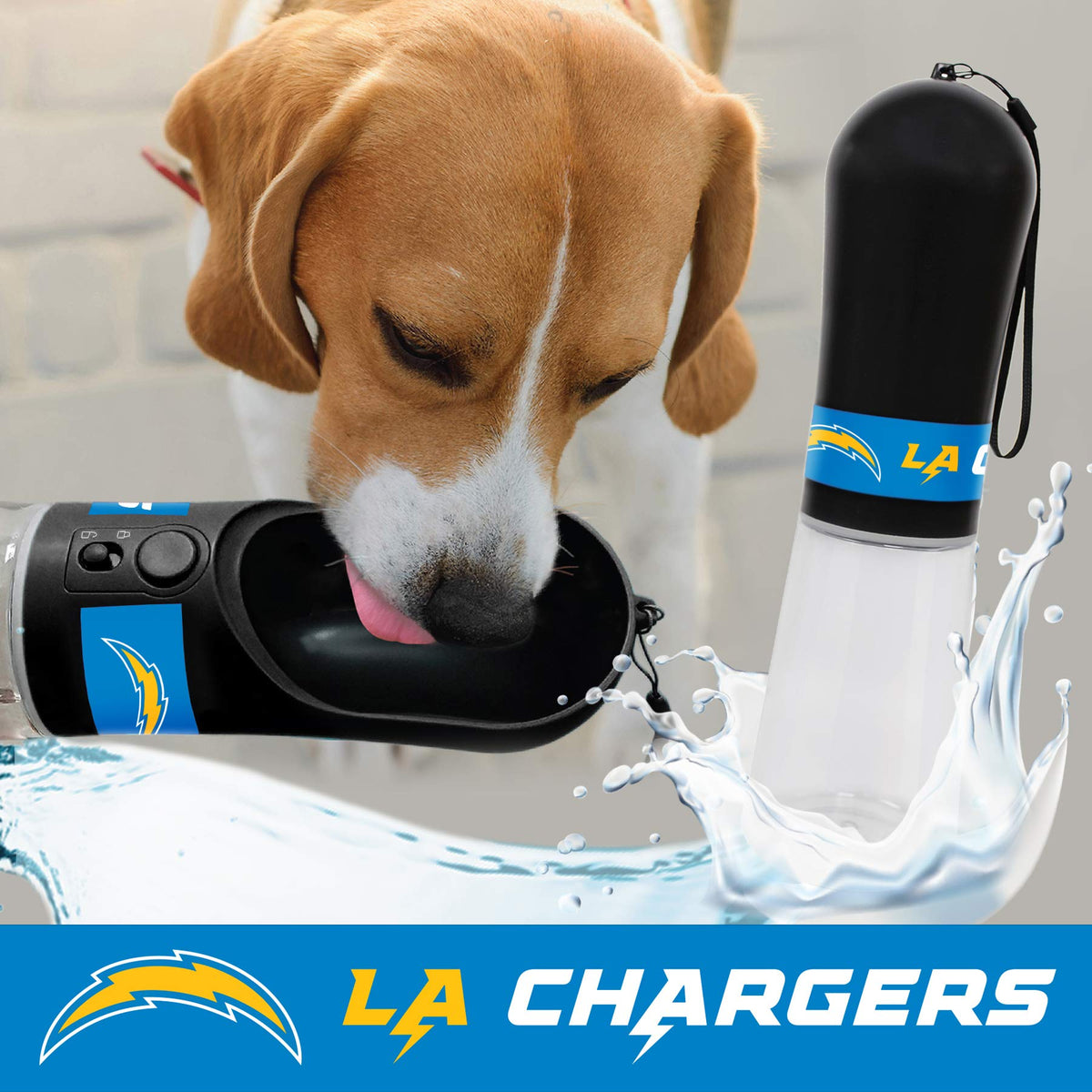 Portable PET Travel DOG on-the-go CAT WATER BOTTLE. Best Leak-Proof Water fountain for small cats, dogs. 12oz