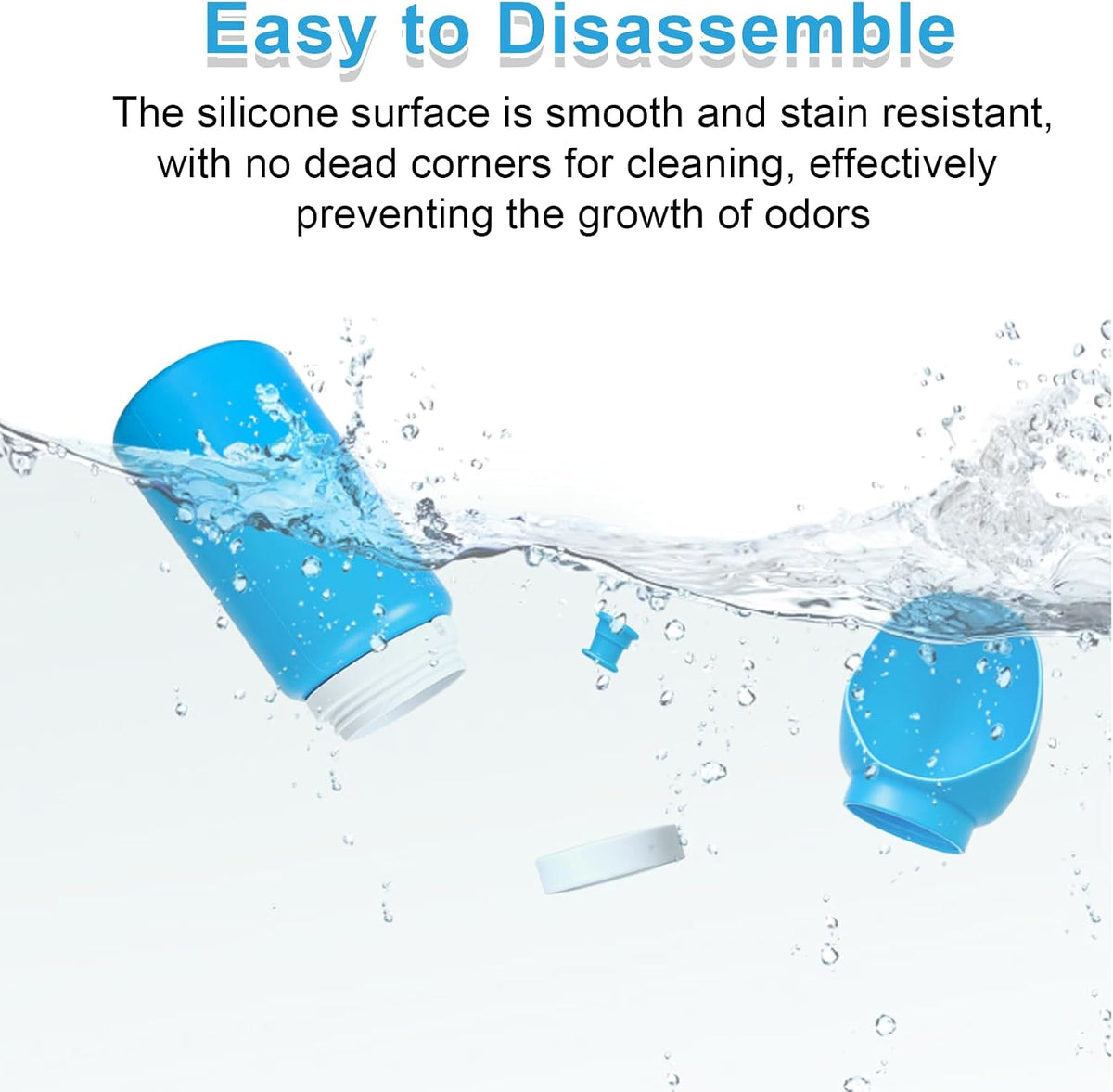 Dog Water Bottle Portable, Large Wide-Mouth Drinking Bowl (Blue)