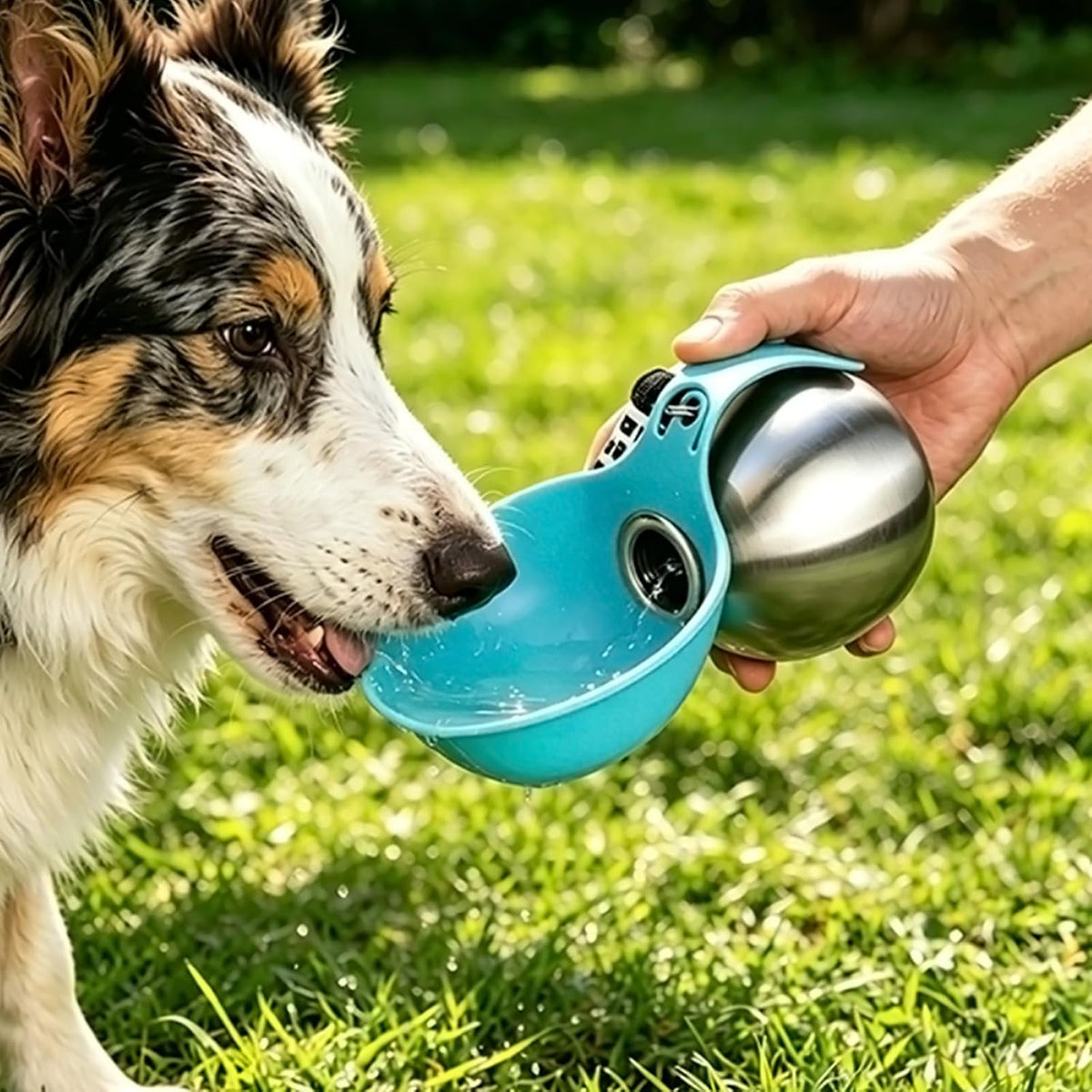 2 in 1 Portable Dog Water Bottle with Bowl for Daily Walks Hiking Travel