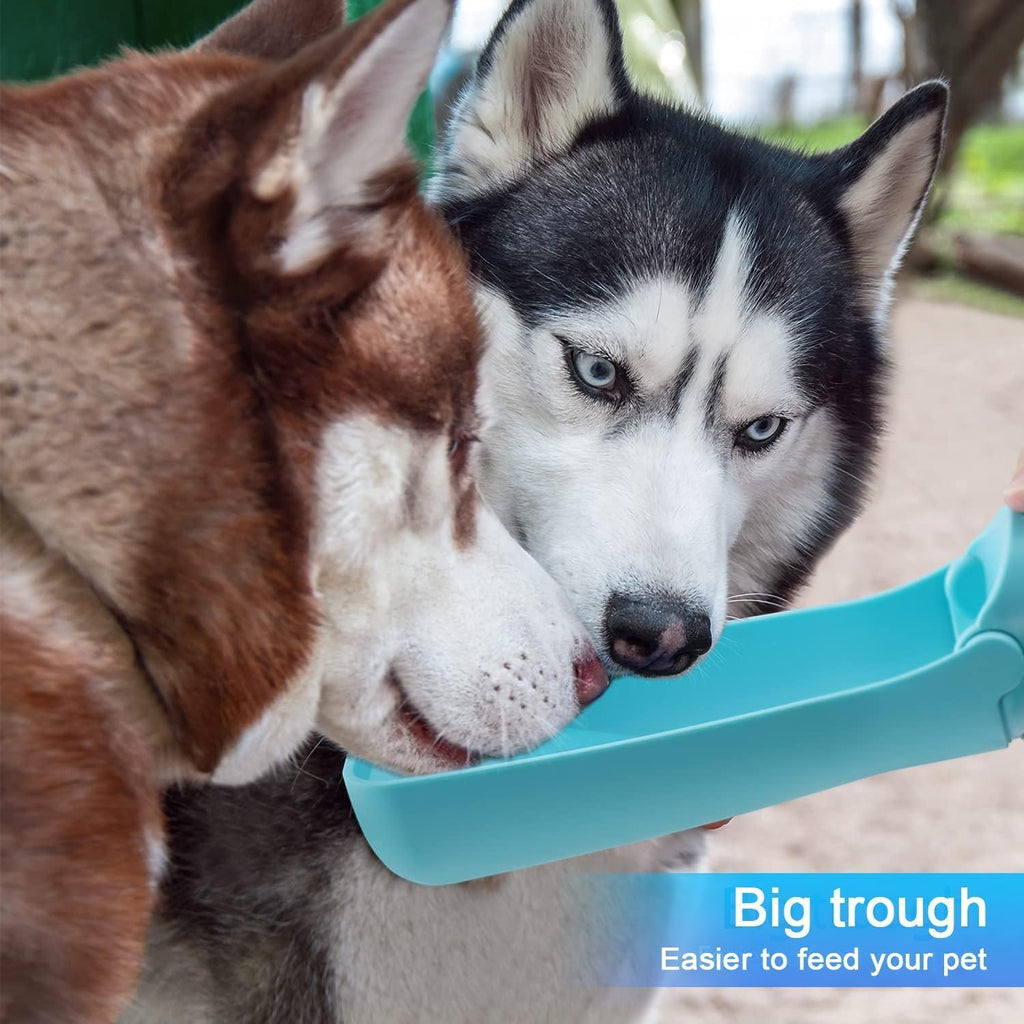 SOICTA Portable Dog Small Animals Water Bottle for Walking 19 OZ or 12 OZ Pet Water Bottles for Puppy Medium Large Dogs Little Animals Water Dispenser Dog Small Animals Water Bowl