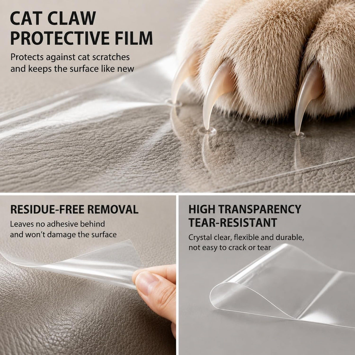 Cat Scratch Furniture Protector Tape, Anti Scratch Couch Guard