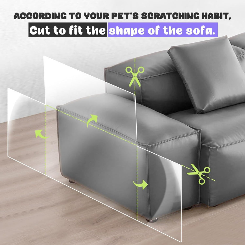 JINVOGREEN Cat Scratch Furniture Protector, 196.8 x 11.8 in