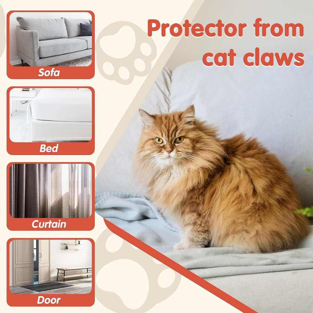 Secopad 18 PCS Cat Scratch Furniture Protector, Couch Protector, 17IN