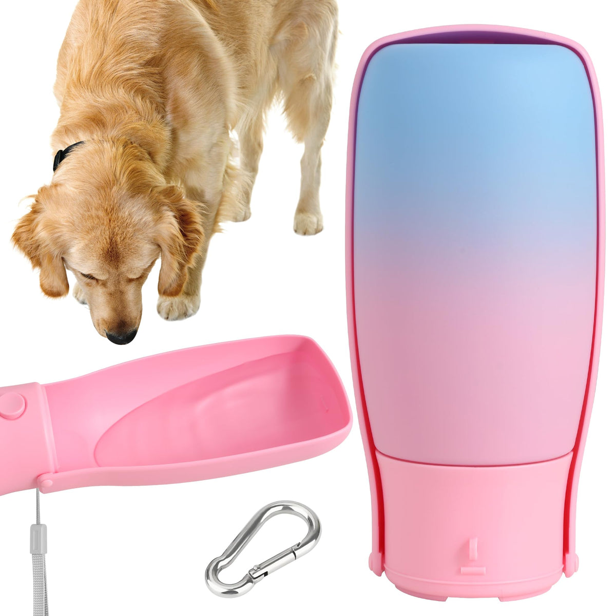 Portable Dog Water Bottle 19oz Blue