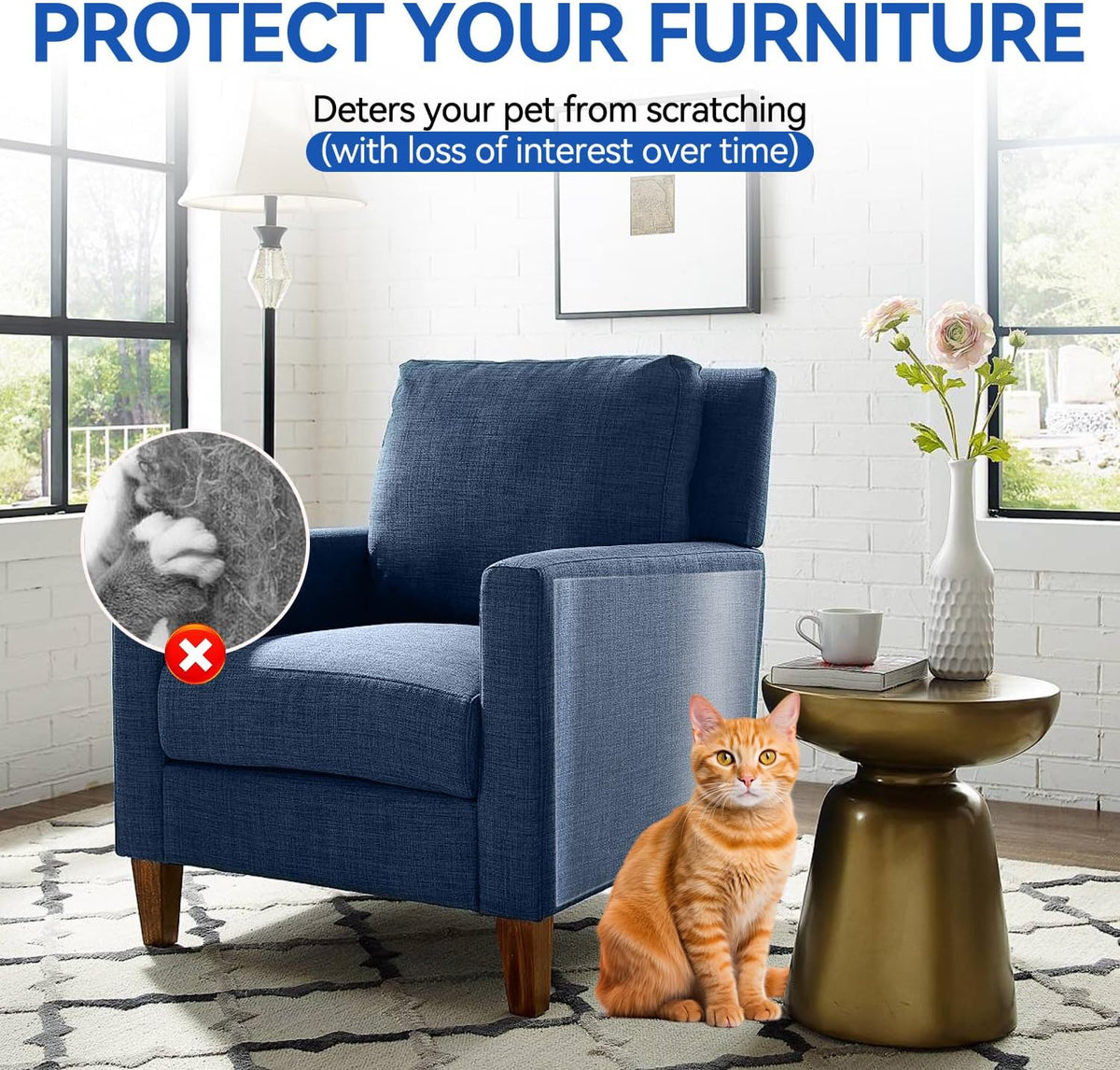Cat Scratch Furniture Protector - Couch Protector from Cat Claws