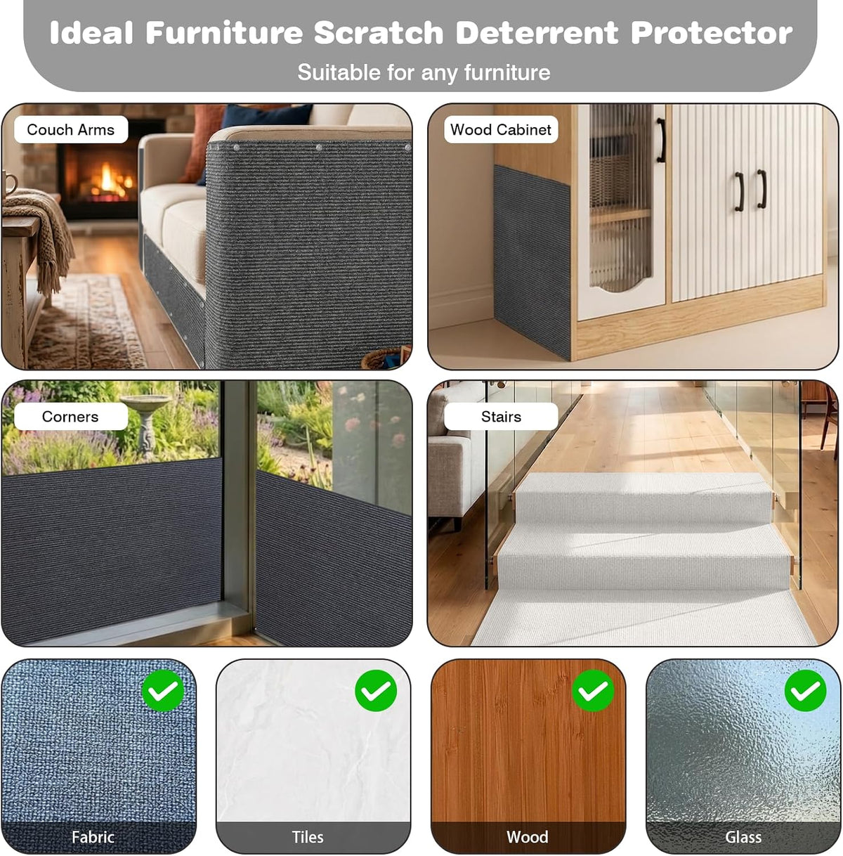 Cat Scratch Furniture Protector: 39.3"x15.8" High Self-Adhesive
