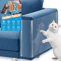 20-Pack Cat Scratch Furniture Couch Protector - Large Size 17x12inch Sofa Protectors Tape from Anti Cats Claws Scratching , Chair Corner Guards Cover for Cat Stop Scratching with 50 Twist Pins and Toy