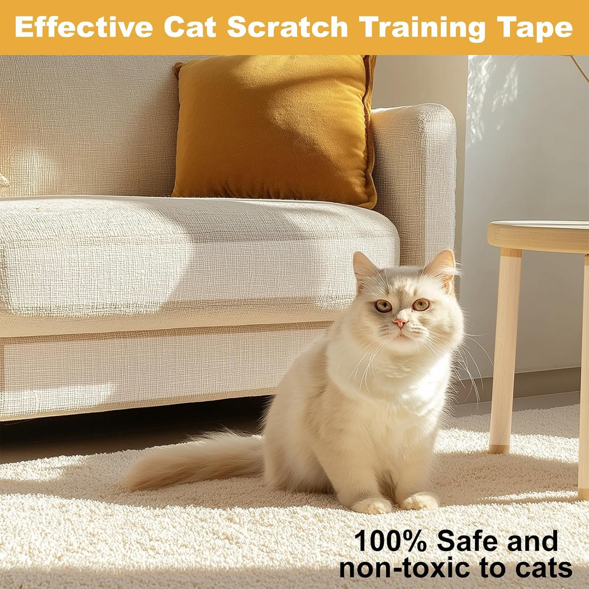 3" x 30Yd Anti Cat Scratch Tape Double Sided Pet Training Tape