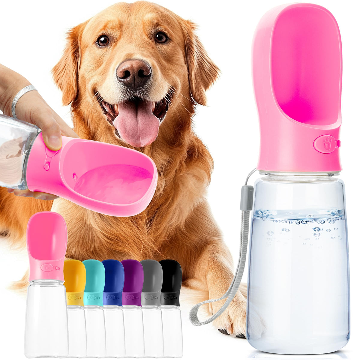 Mr. Pen- Portable Dog Water Bottle, 19 oz, Large