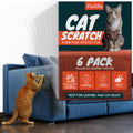 FixZilla Anti Cat Scratch Furniture Protector, 10-Pack Couch Protector from Cat Claws - Heavy-Duty, Easy-to-Apply Scratching Deterrent and Shield for Sofa Corners, Walls, Doors- with 50 Twist Pins