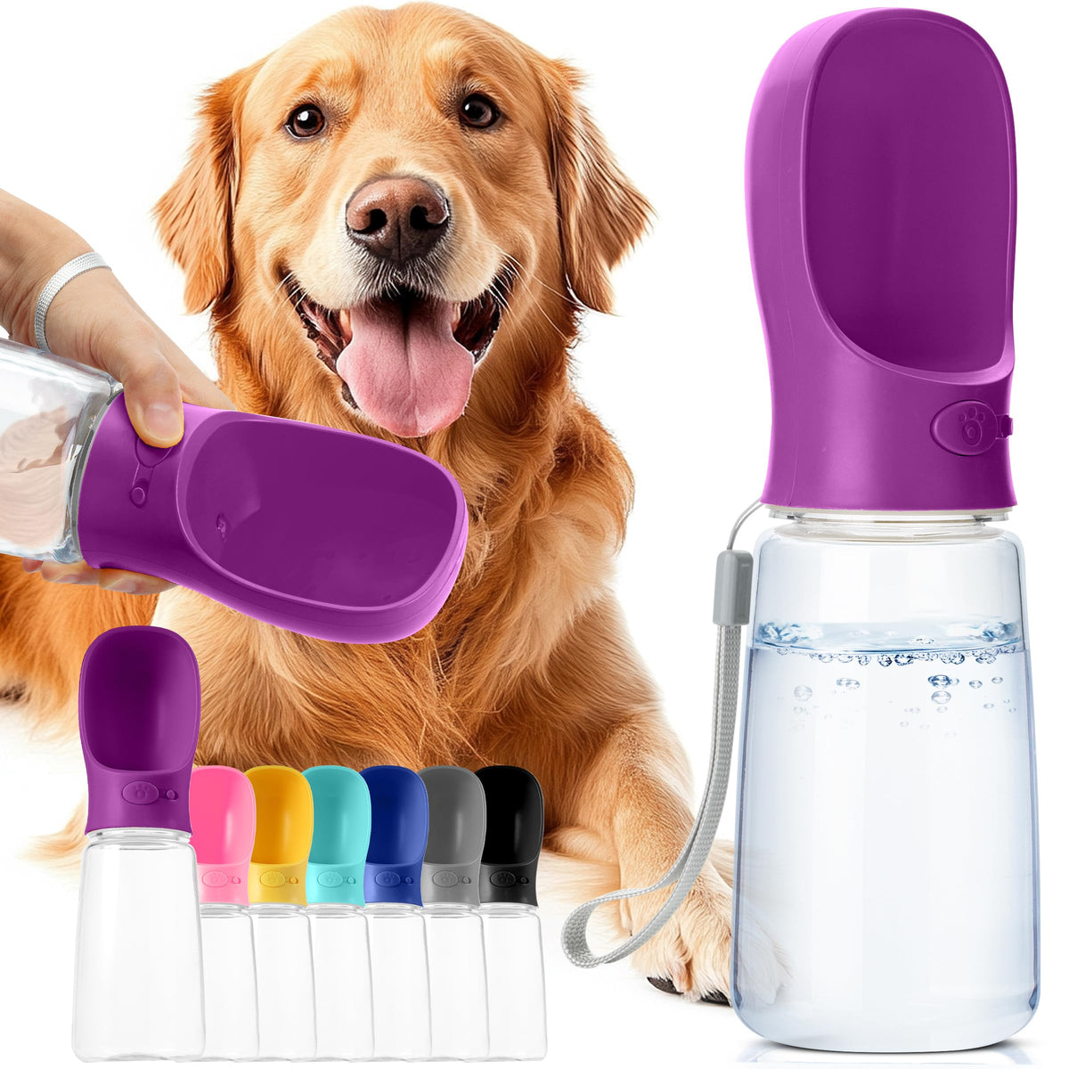 Mr. Pen- Portable Dog Water Bottle, 19 oz, Large
